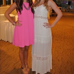 White Boho Maxi Dress